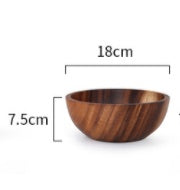 Natural Wooden Salad Bowls