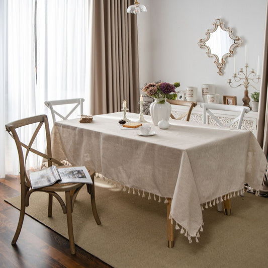 Cotton & Hemp Tea Table Cover