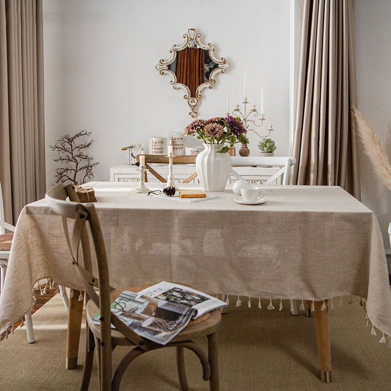 Cotton & Hemp Tea Table Cover