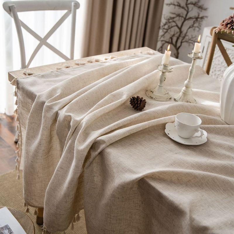 Cotton & Hemp Tea Table Cover