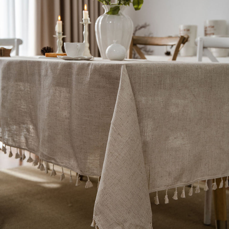 Cotton & Hemp Tea Table Cover