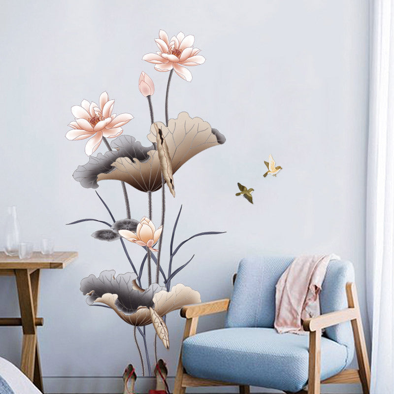 Chinese Style Lotus Flower Wallpaper