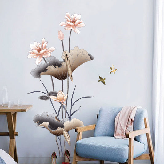 Chinese Style Lotus Flower Wallpaper