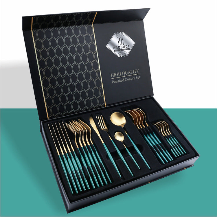 24 Piece Stainless Steel Knife Set