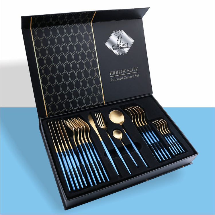 24 Piece Stainless Steel Knife Set