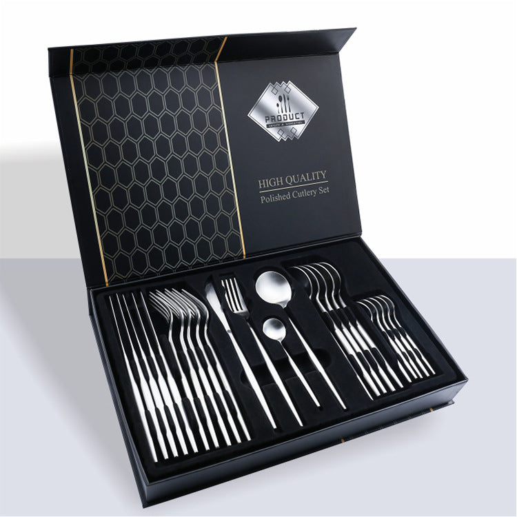 24 Piece Stainless Steel Knife Set