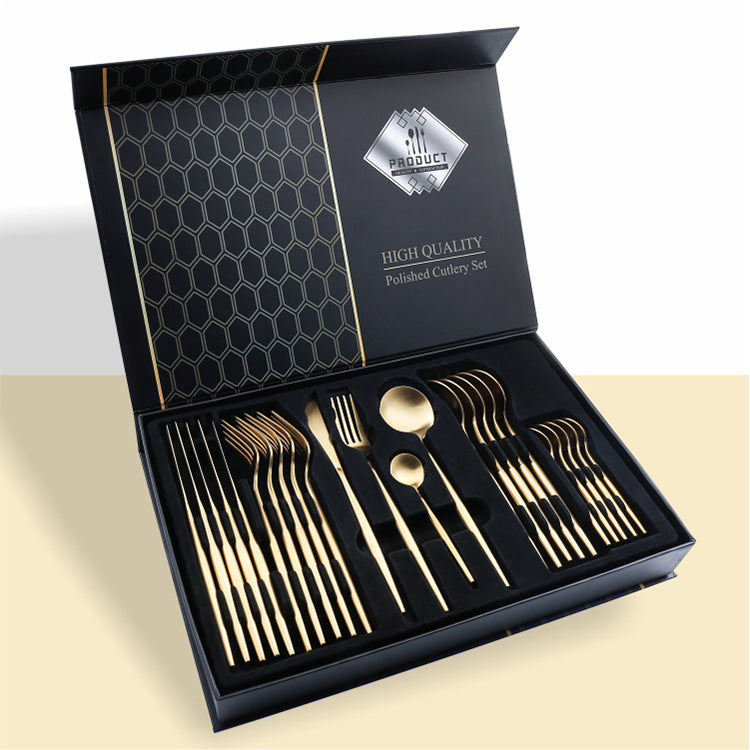 24 Piece Stainless Steel Knife Set