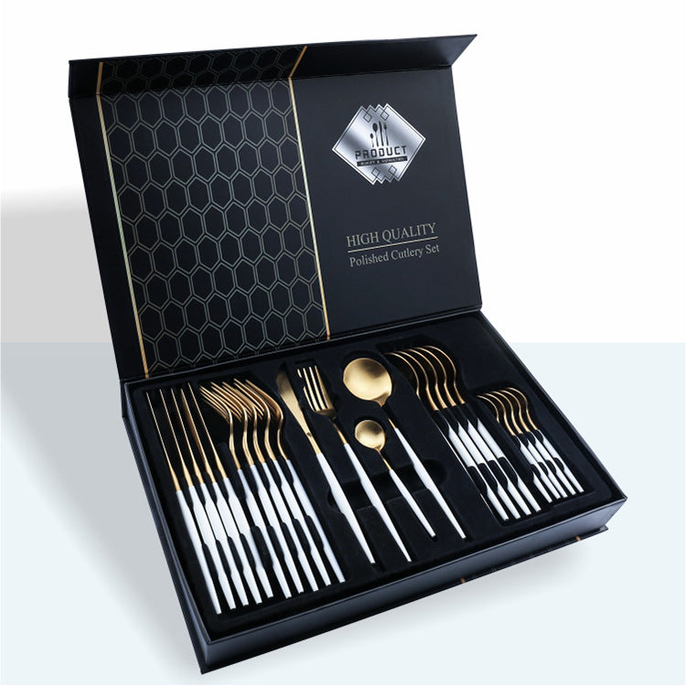 24 Piece Stainless Steel Knife Set