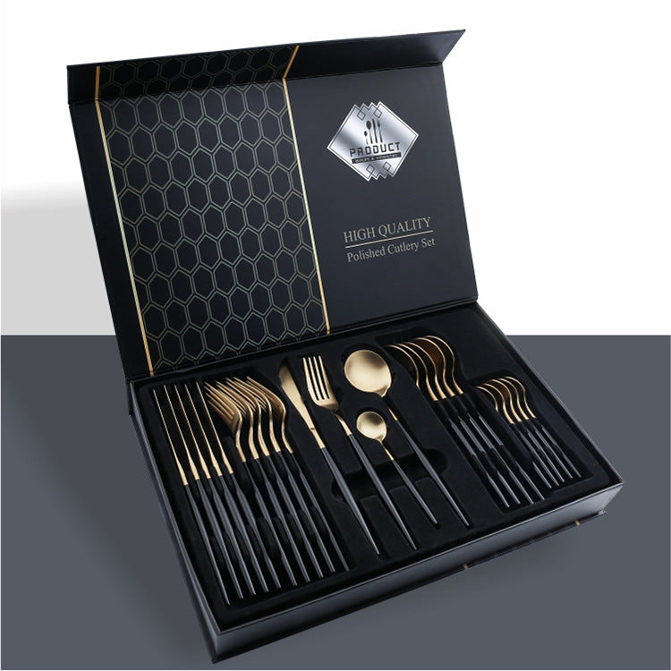 24 Piece Stainless Steel Knife Set
