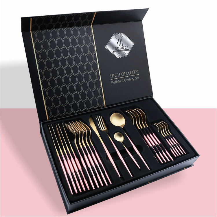 24 Piece Stainless Steel Knife Set
