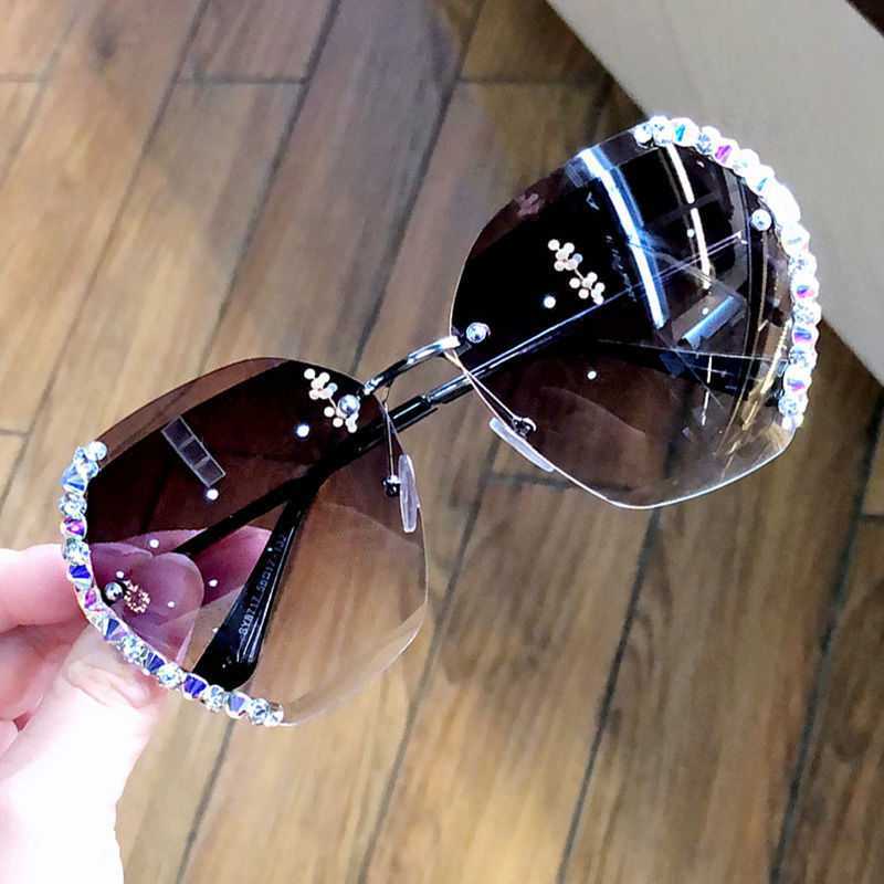 Women's Diamond-Studded Sunglasses