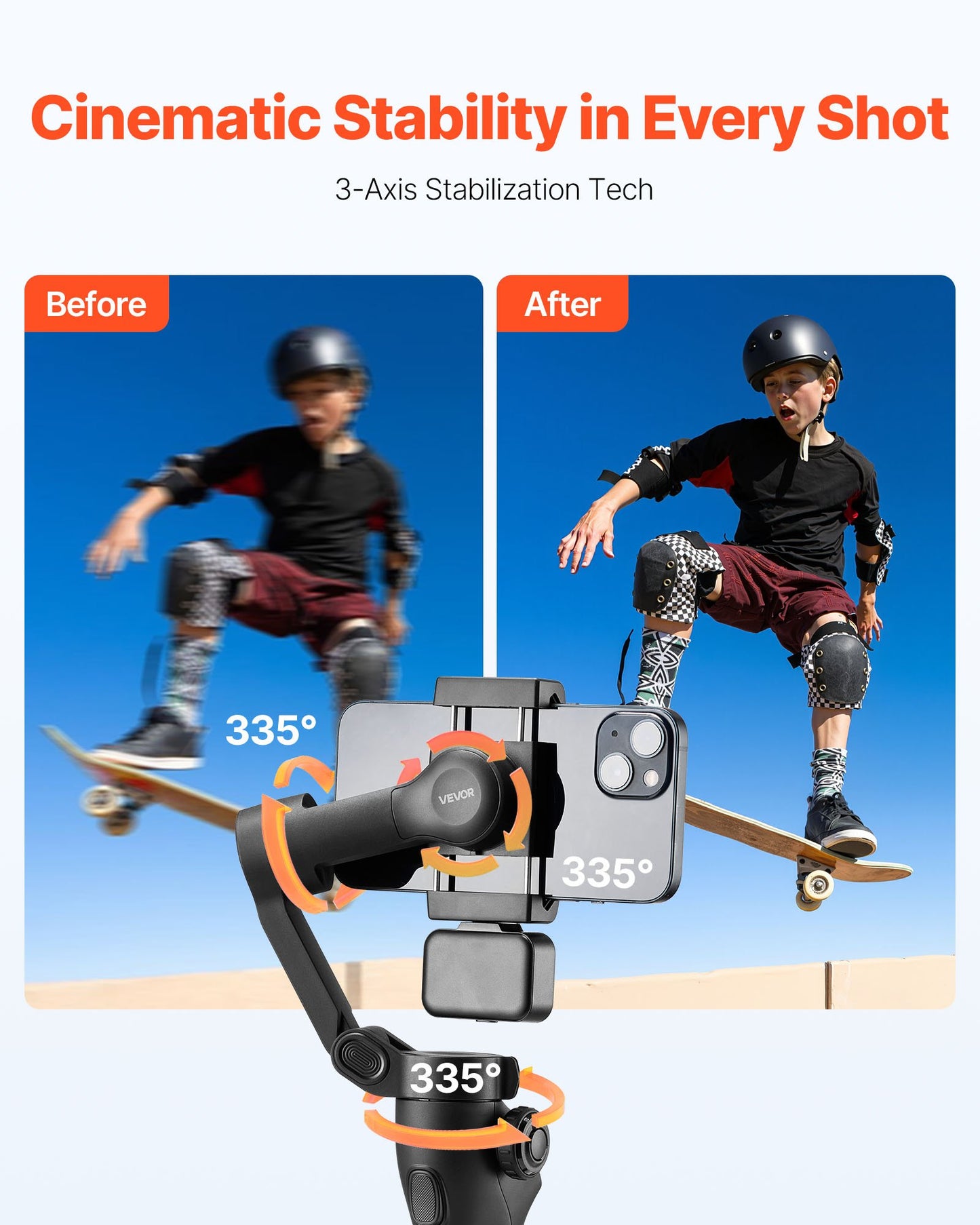 3-Axis Phone Gimbal Stabilizer For Smartphone/Android
