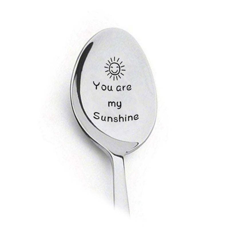 Stainless Spoon's With Lettering