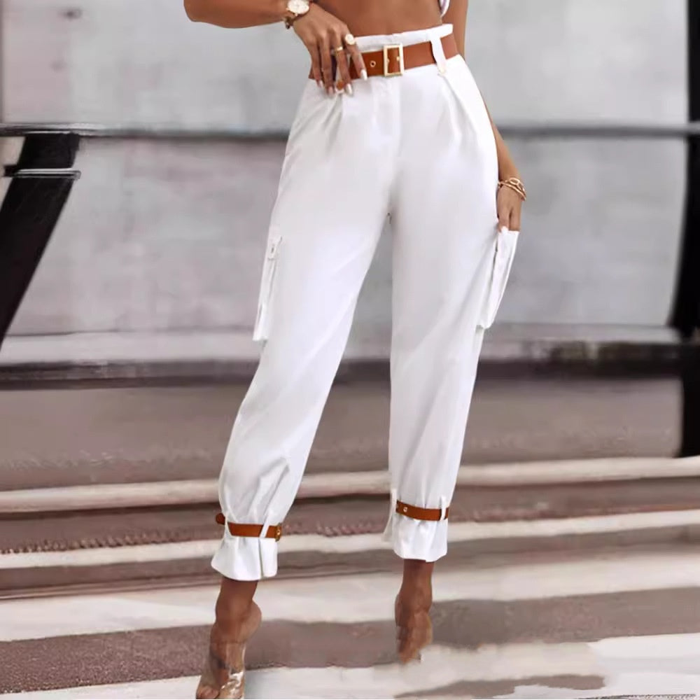 Women's Contrast Color Trousers