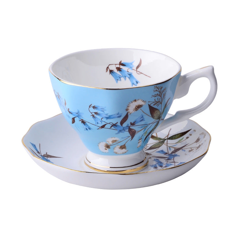 European Classic Series Bone China Coffee Cup & Saucer Set