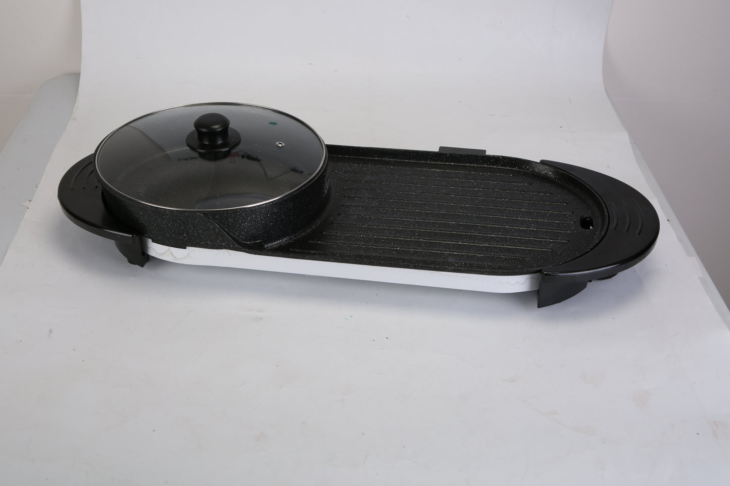2200W 2 In 1 Electric Hot Pot With BBQ Grill Cooker