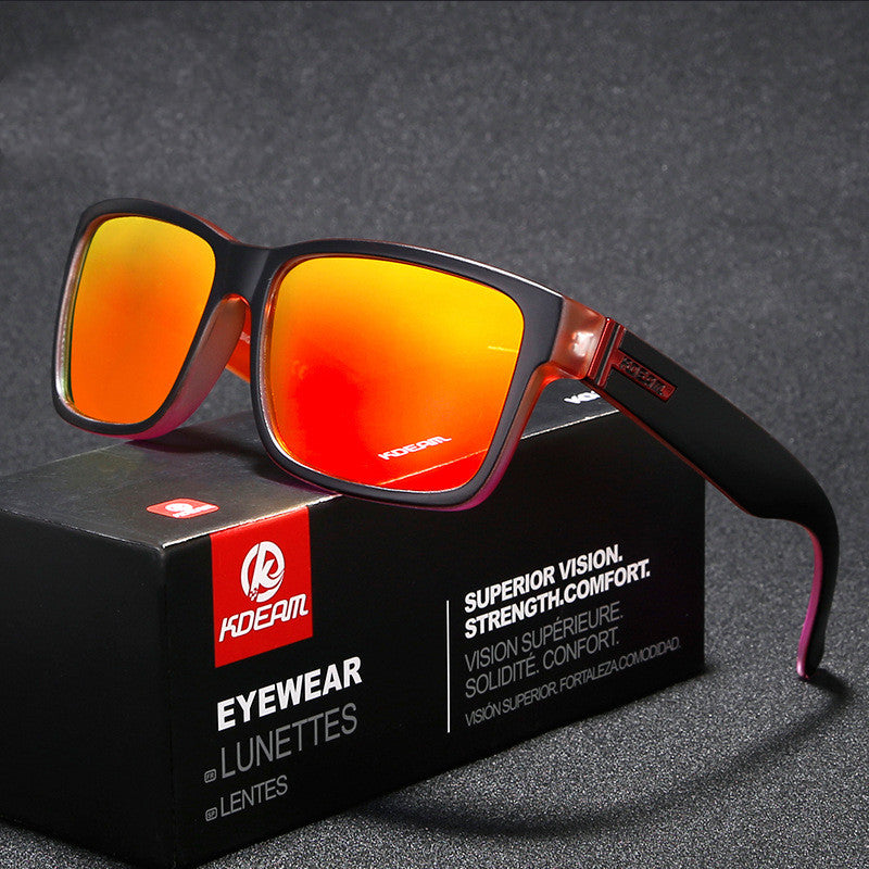 Men's Colorful Real Film Sunglasses