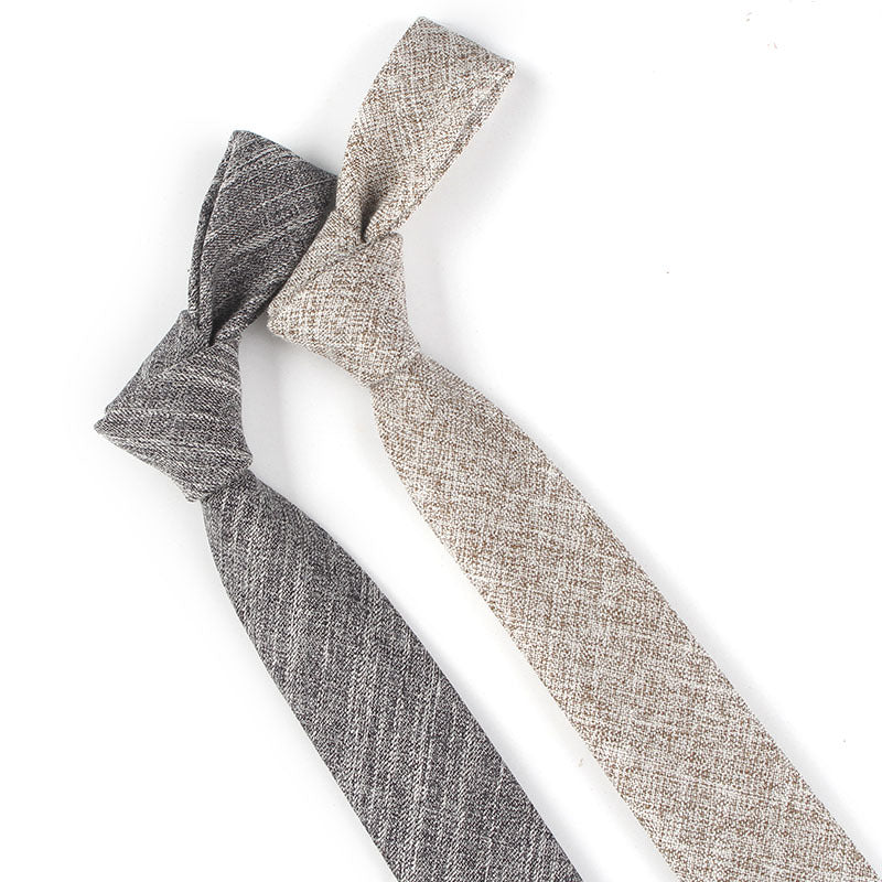 Men's Business Korean Solid Colour Tie