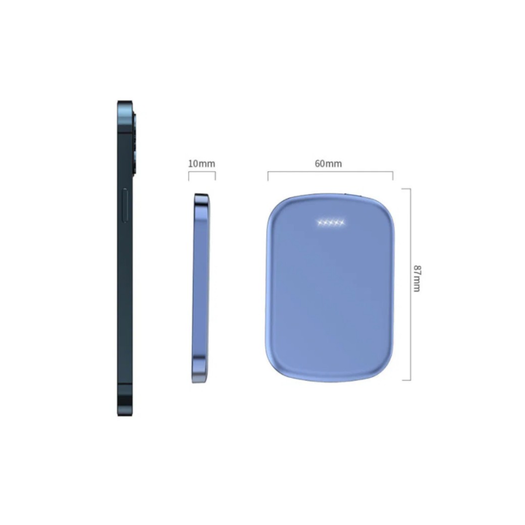 Chargomate Magnetic Portable Wireless Charger & Power Bank For Appl/Android