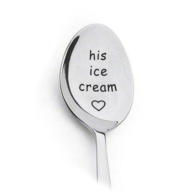 Stainless Spoon's With Lettering