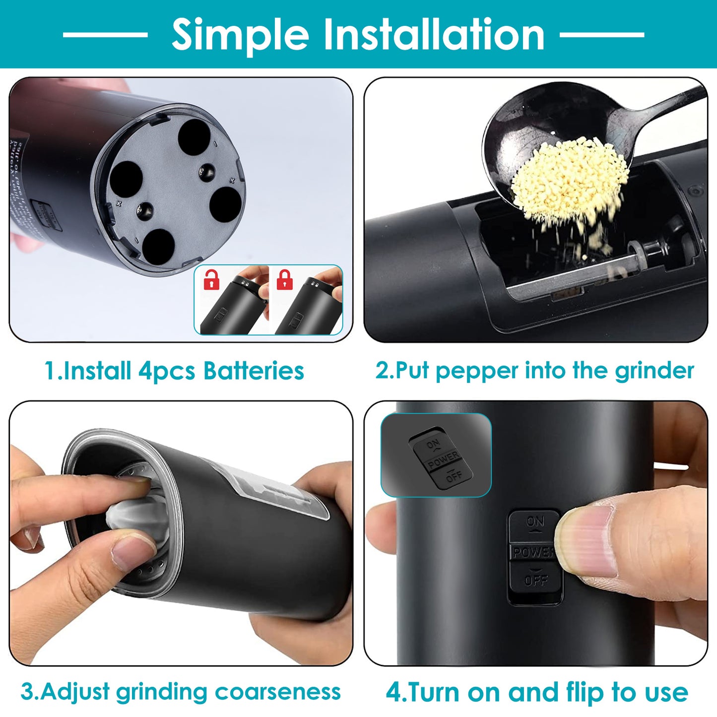 Electric Salt & Pepper Grinder