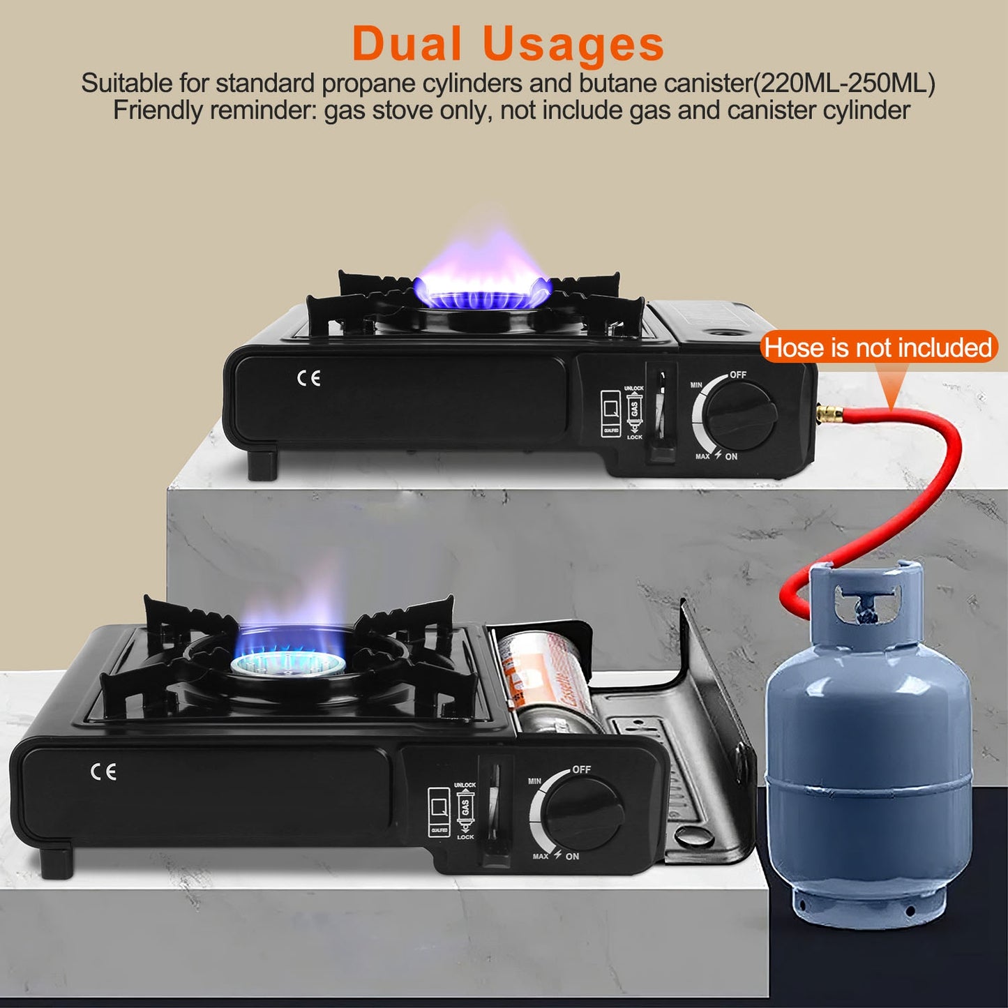 1Pc 3300W Portable Camping Stove