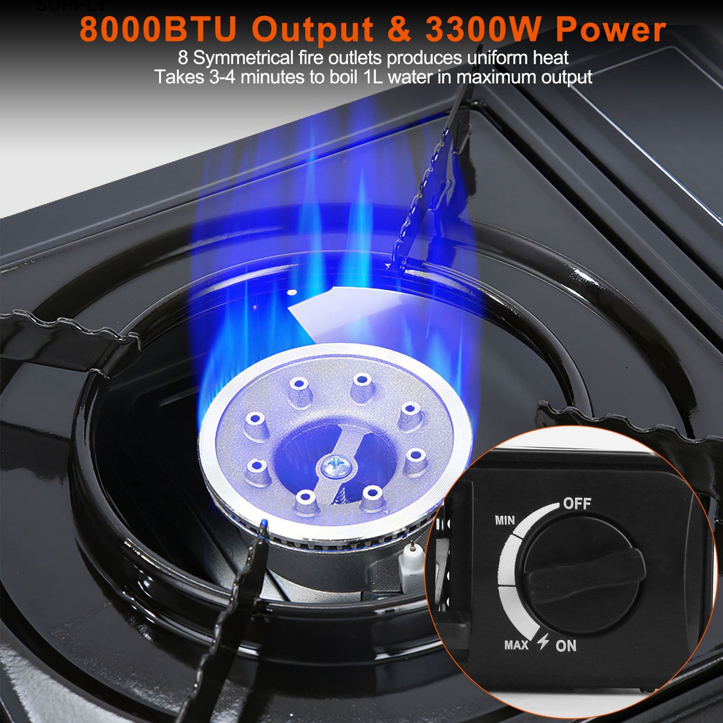 1Pc 3300W Portable Camping Stove