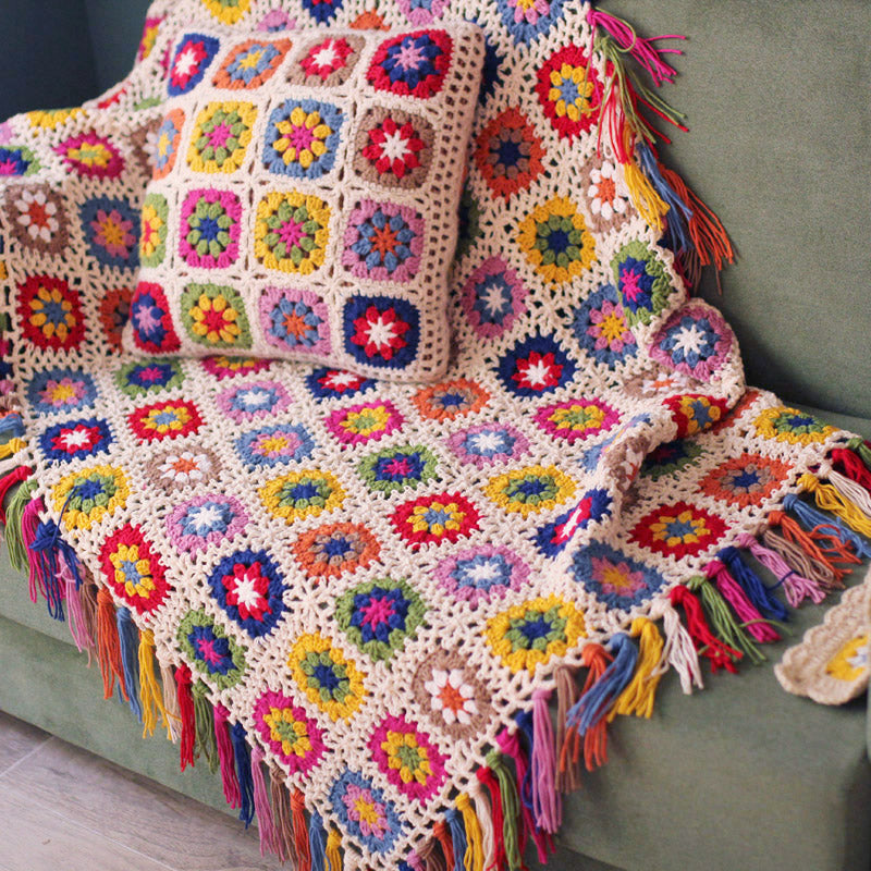 Forest Tassel Blanket Flower Garden