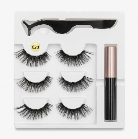 A Pair Of False Eyelashes With Magnets