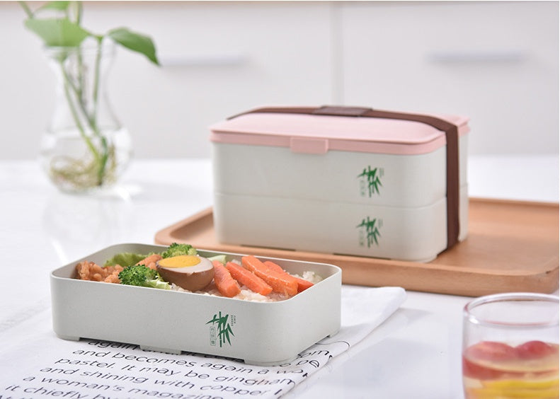 Eco-Friendly Bamboo 3-Layer Bento Box