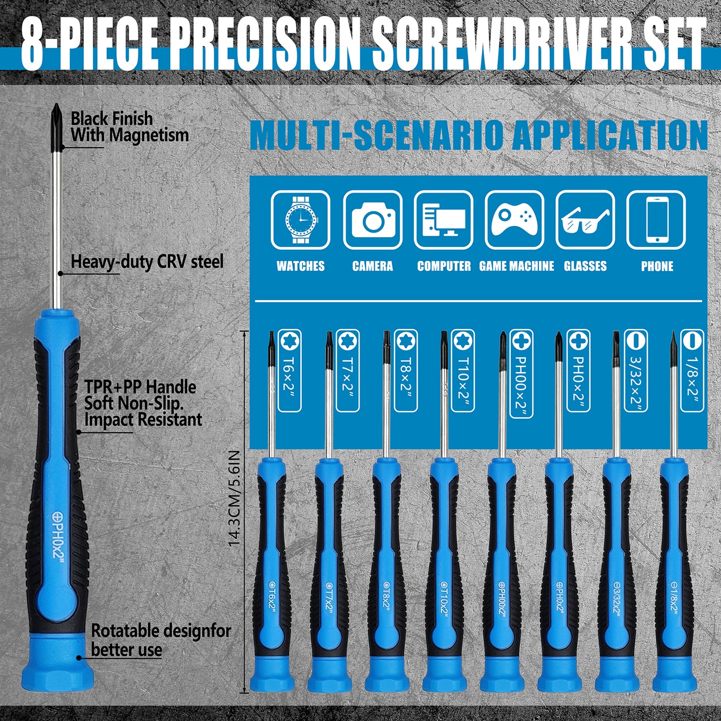One Hundred-Piece Screwdriver Set