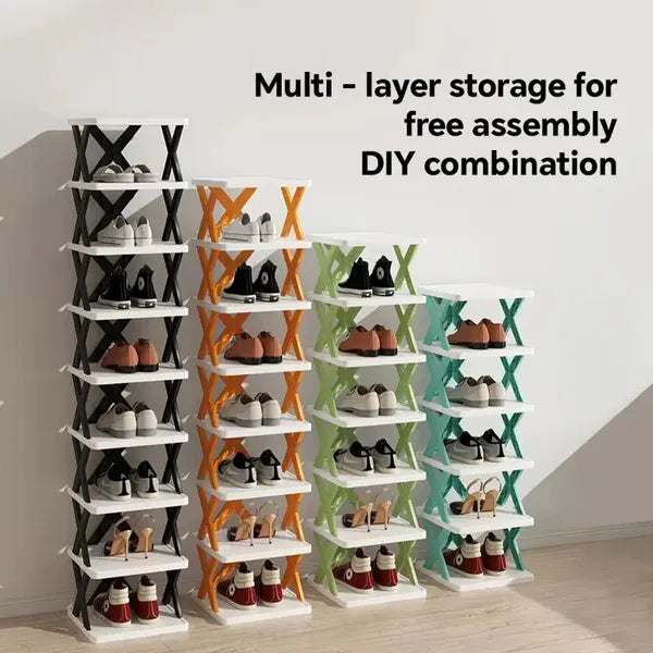 Shoe Rack/9 Pairs Of Shoes