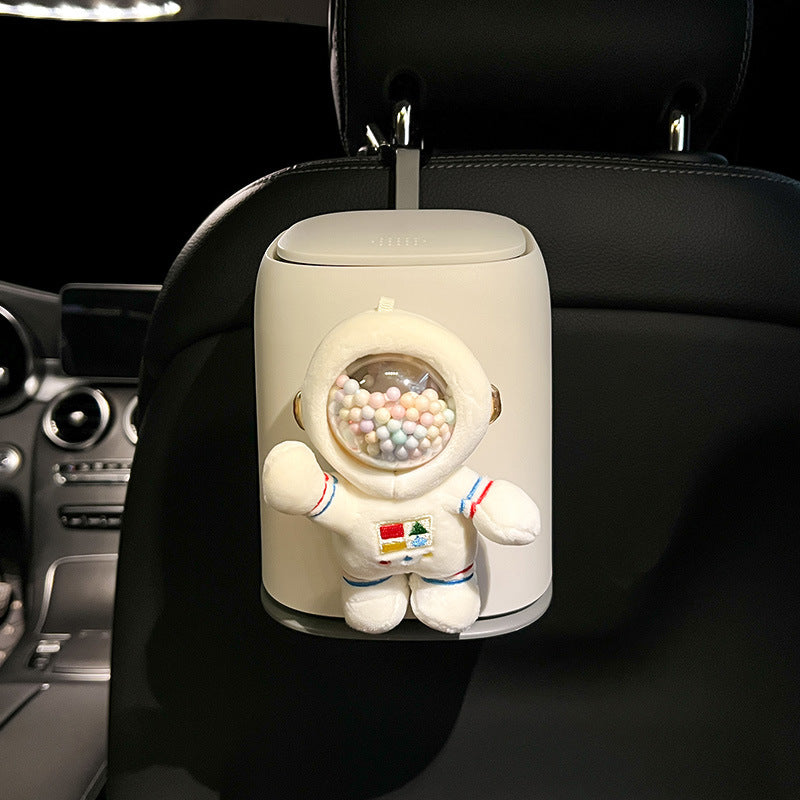 Car Cute Astronaut Trash Can