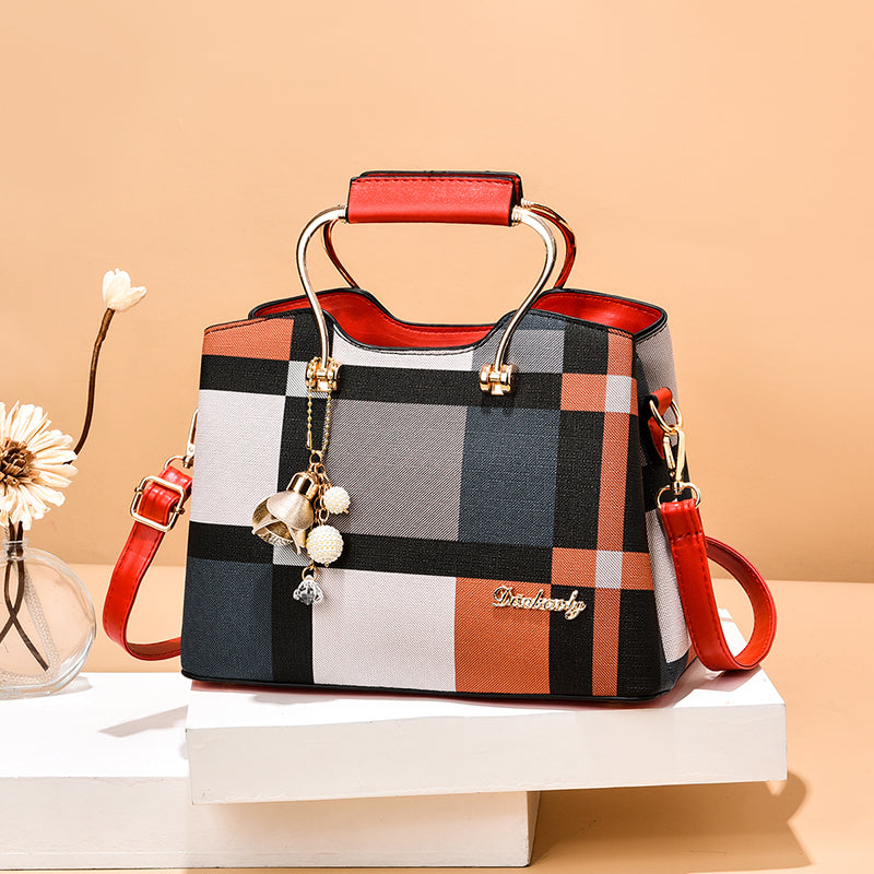 Women's Design Checkered Bag