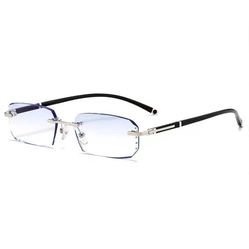 Men's Diamond Rimmed Frameless Reading Glasses
