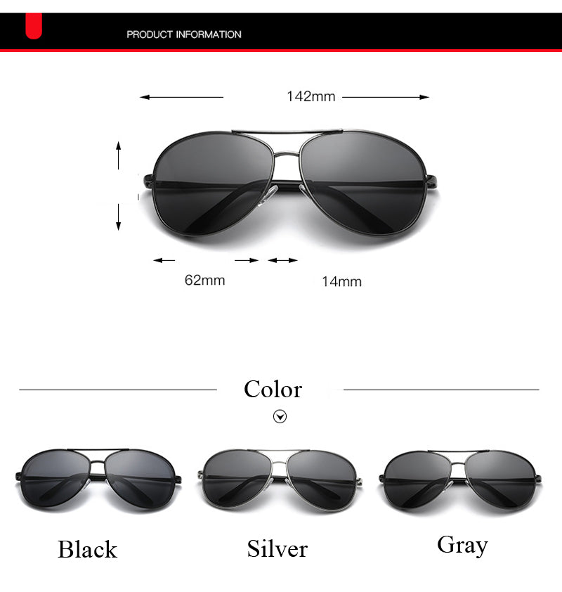 Men's Fashionable Large Frame Metal Glasses