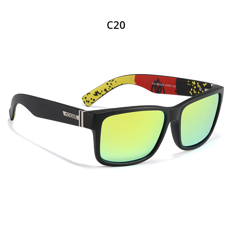 Men's Colorful Real Film Sunglasses