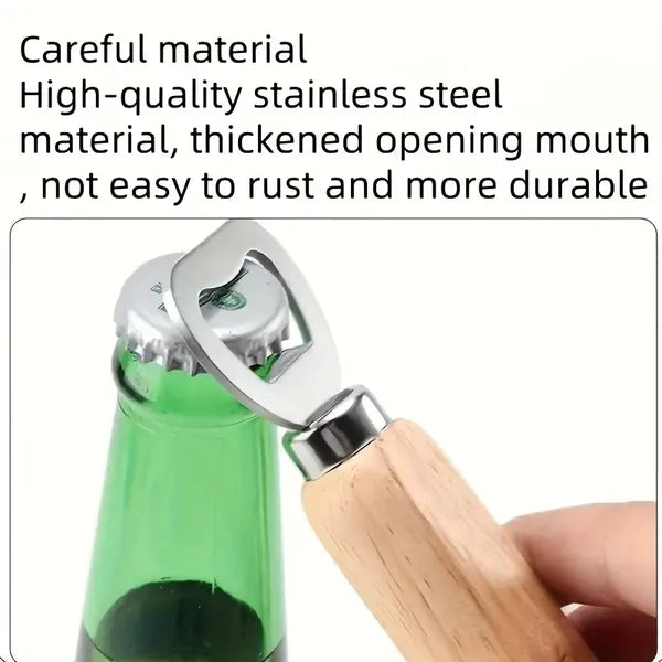 Stainless Steel Wooden Handle Corkscrew