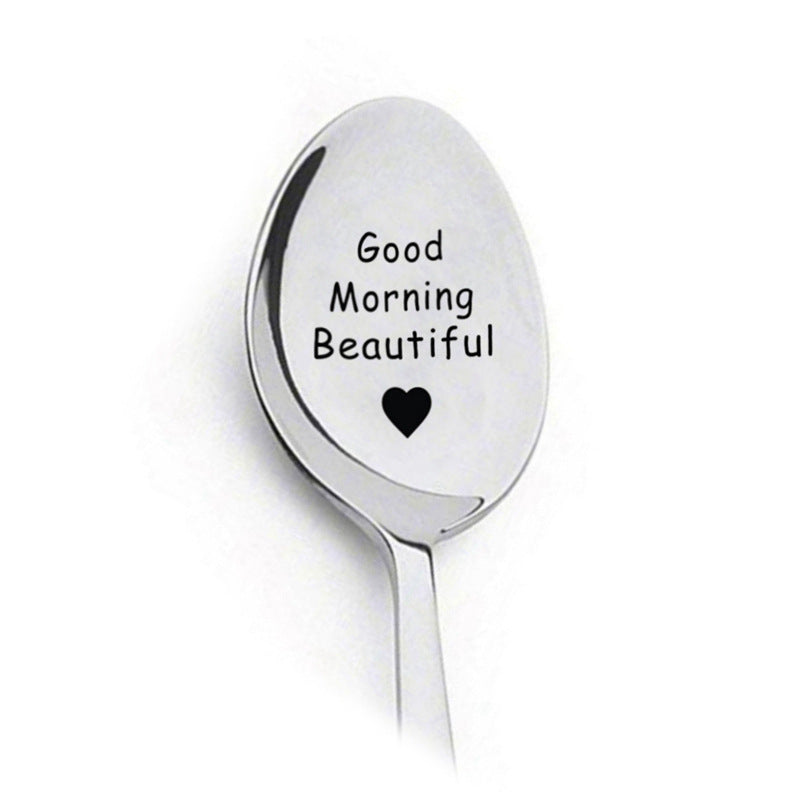 Stainless Spoon's With Lettering