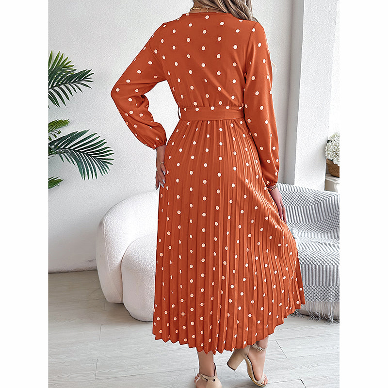 Women's Polka Dot Maxi Dress
