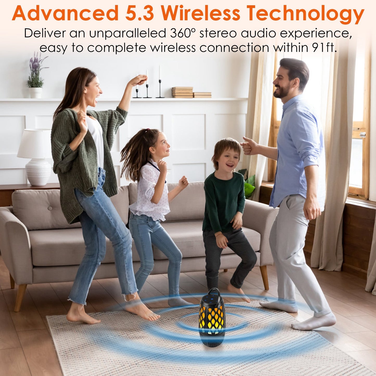 IPX5 1Pc - 4 In 1 Wireless 5.3 Outdoor/Patio Speaker