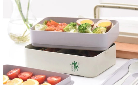 Eco-Friendly Bamboo 3-Layer Bento Box
