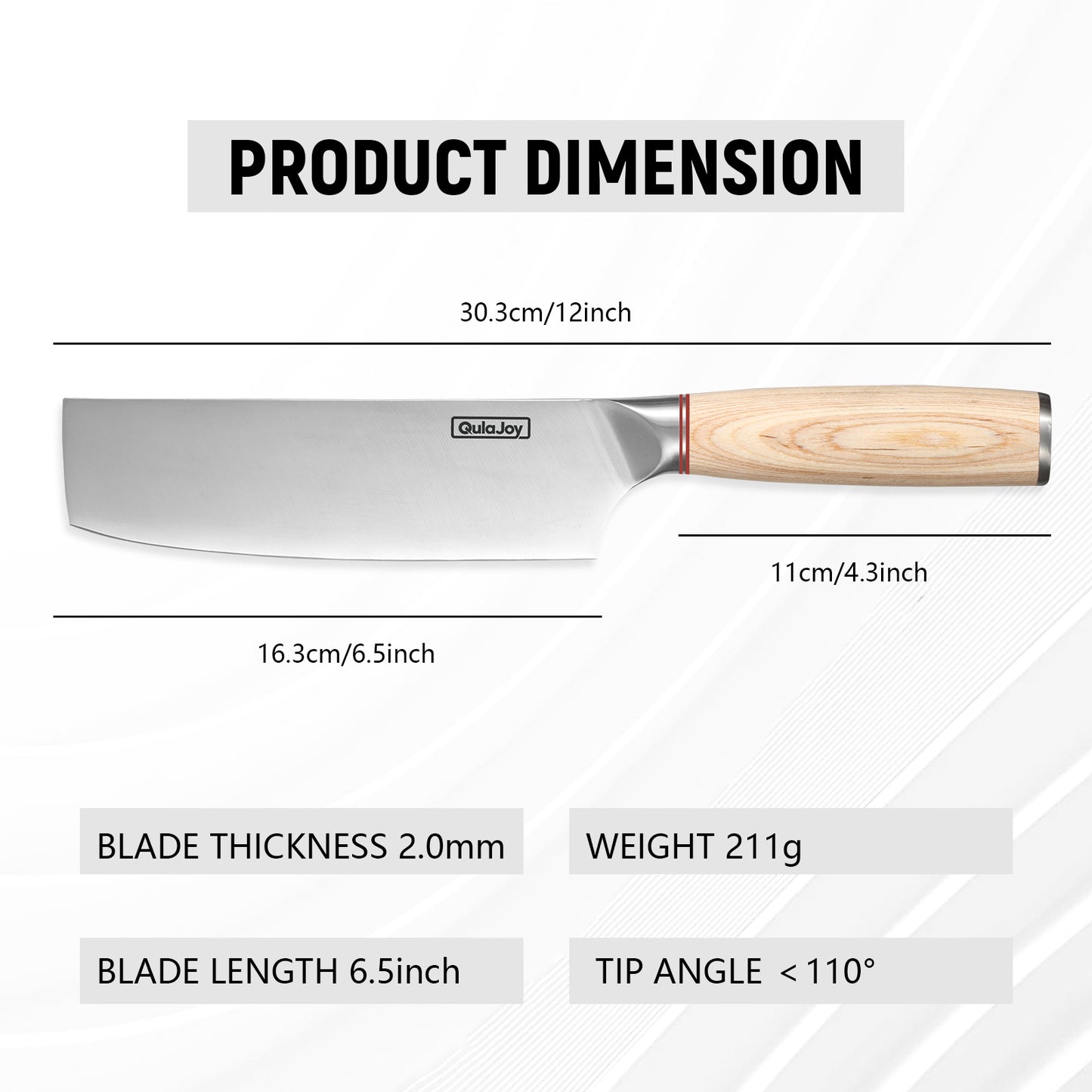 Qulajoy -Japanese Cleaver/Chopping Knife