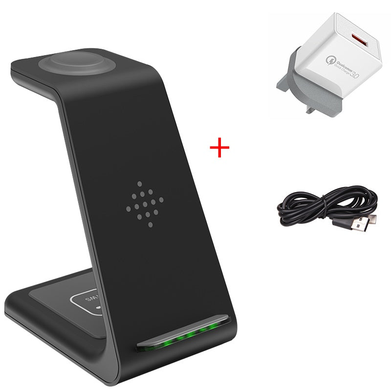 3 In 1 Fast Charging Station/Wireless Charger Stand