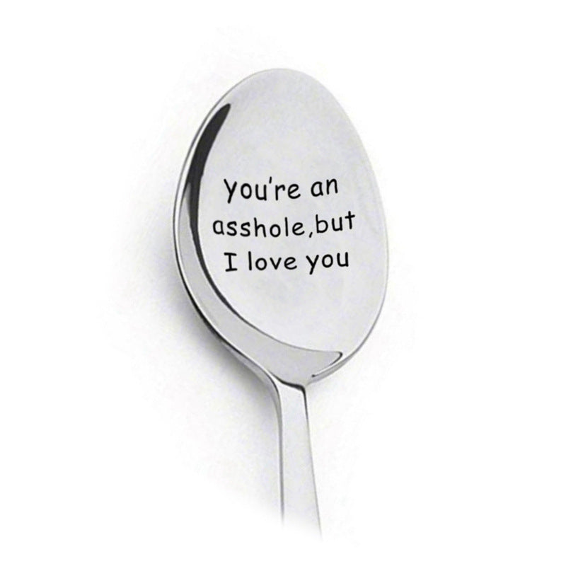Stainless Spoon's With Lettering