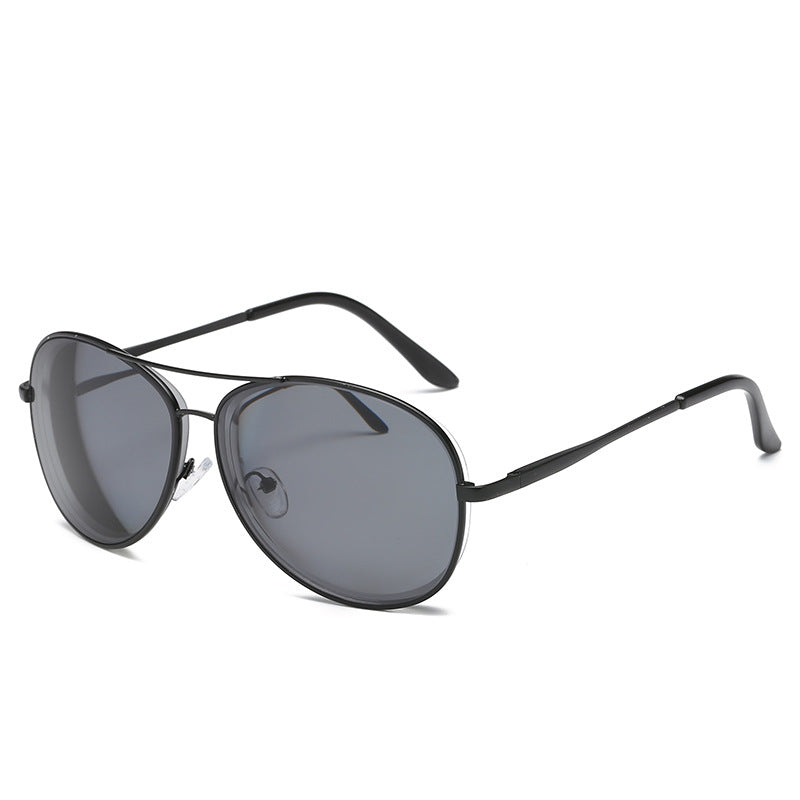 Men's Fashionable Large Frame Metal Glasses