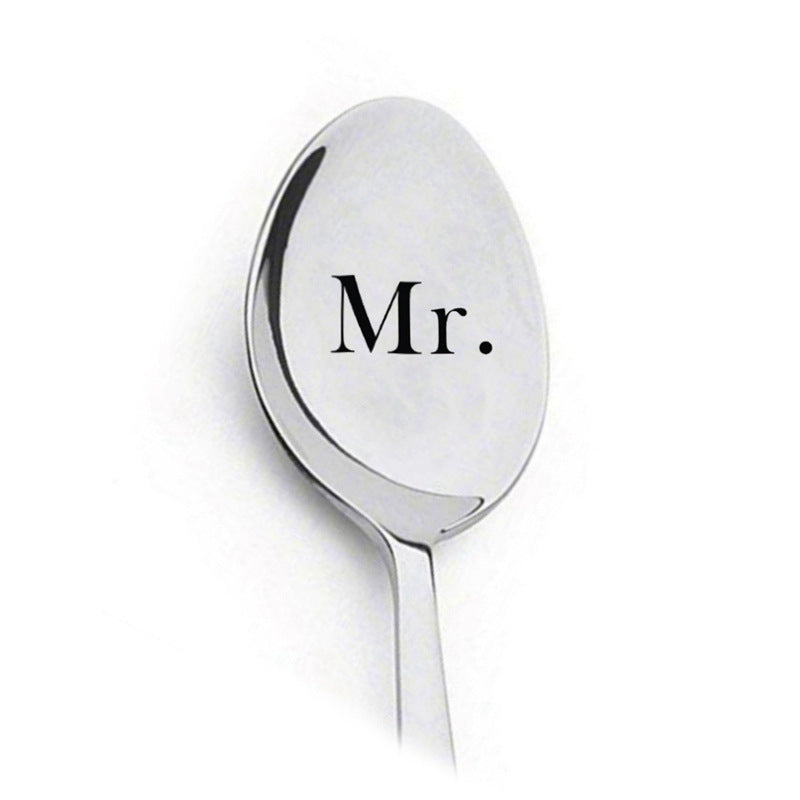 Stainless Spoon's With Lettering