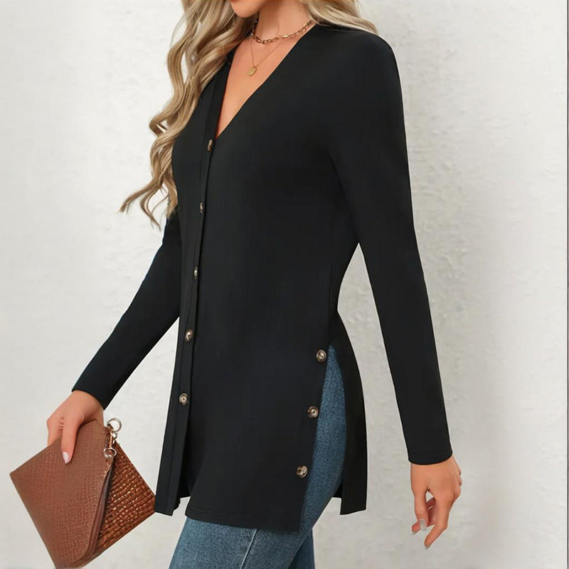 Women's Side Slit Cardigan
