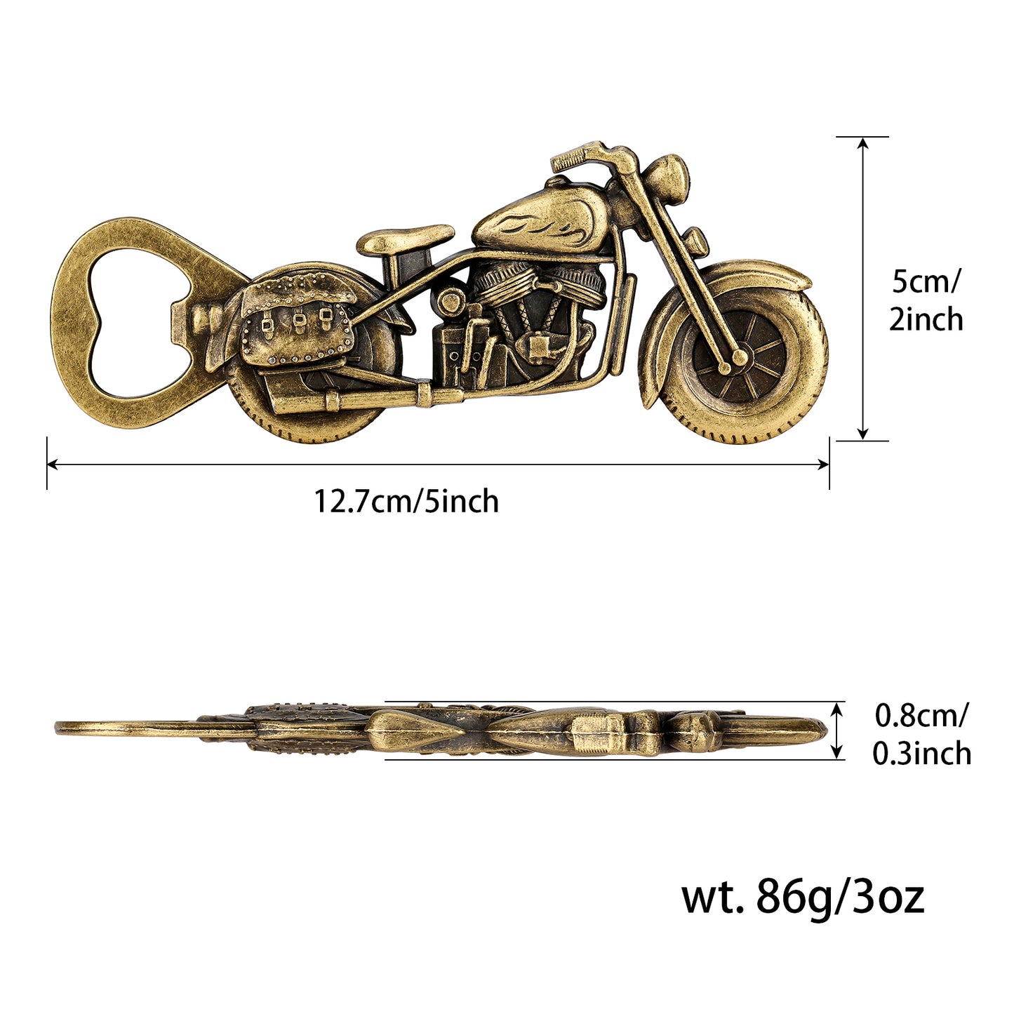 Old Style Motorcycle Beer Bottle Opener