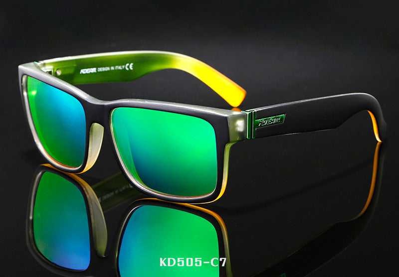 Men's Colorful Real Film Sunglasses